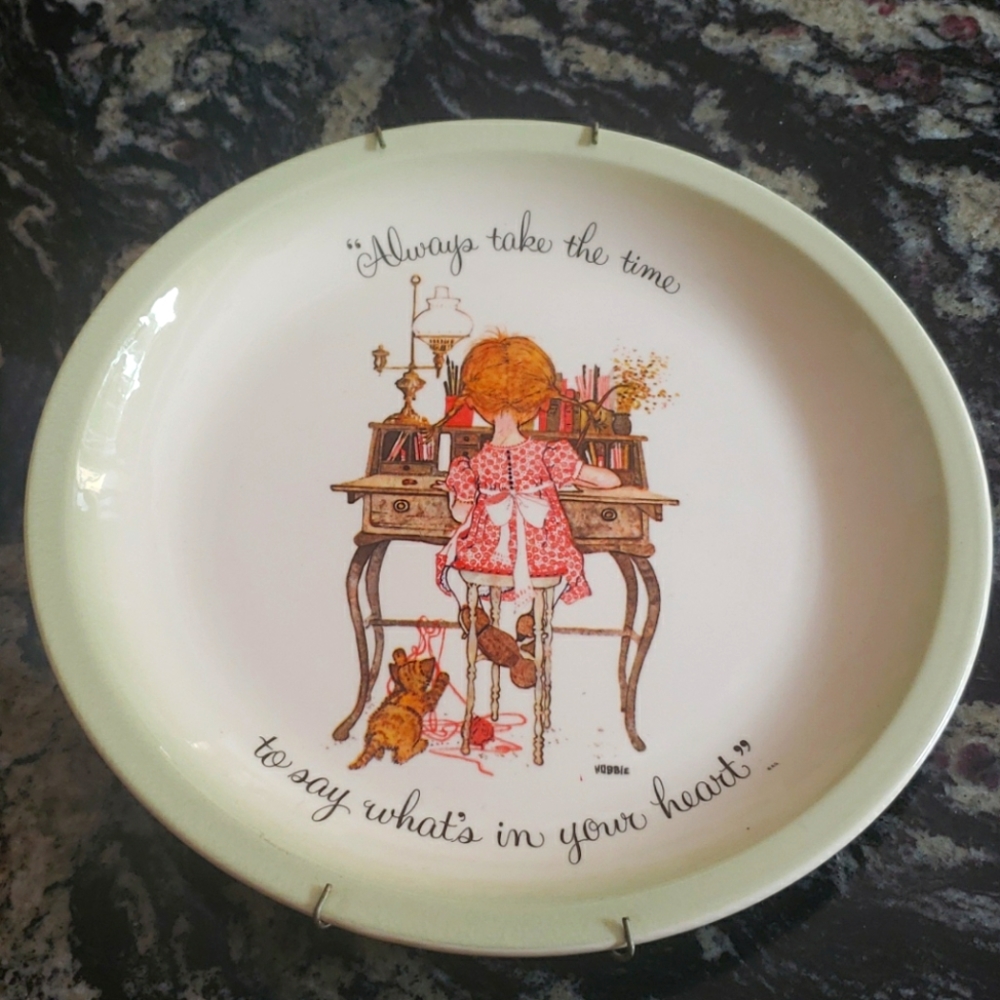 Perfect condition vintage Holly Hobbie plate